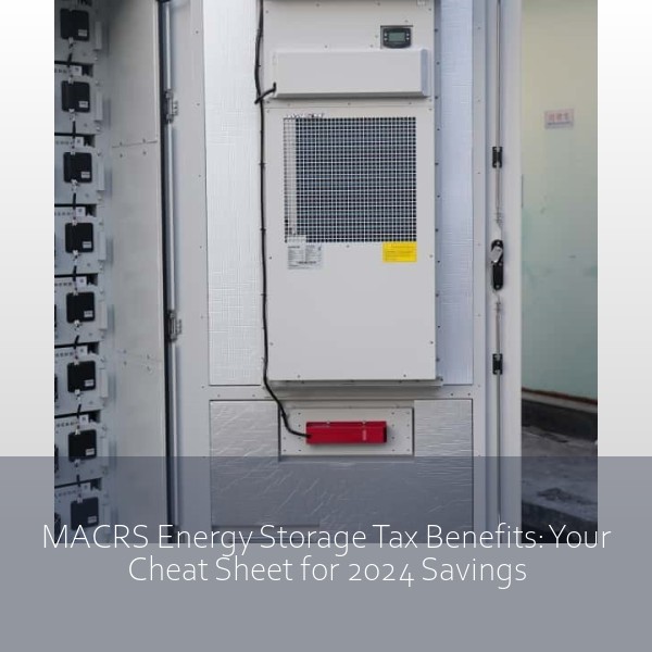 MACRS Energy Storage Tax Benefits: Your Cheat Sheet for 2024 Savings